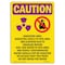 Signmission OSHA RADIATION, OSHA-Chemical-Gas-Sign-OREP-311941000, 14in X 10in Rigid Plastic, CR-P-1014-V-10219 OS-CR-P-1014-V-10219 - alternate 1